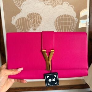 YSL Pink Clutch